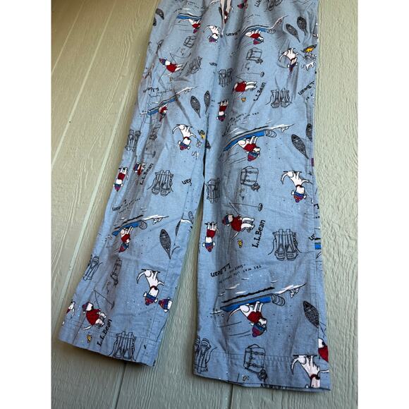 Vintage L.L.Bean Flannel Snowland Ski Pajama Pants, Medium - Picture 4 of 8